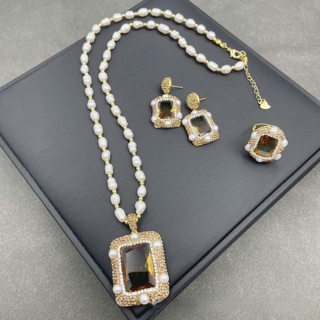 Bijoux en pierre photosensible de style européen américain et français