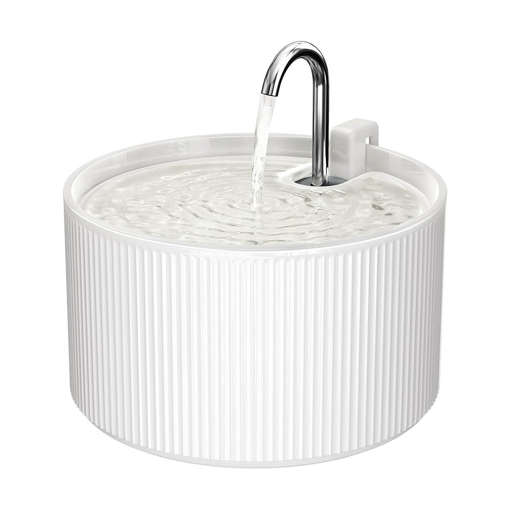 Fontaine d'eau de chat en céramique 2.2L Distributeur automatique d'eau Pet