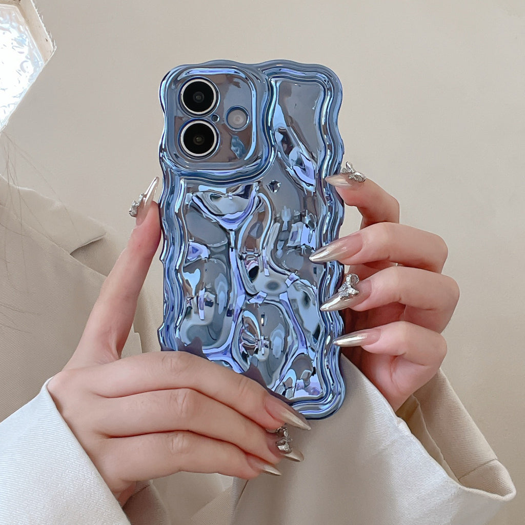 Ins Niche Water Ripple pour 17pro Max Phone Case