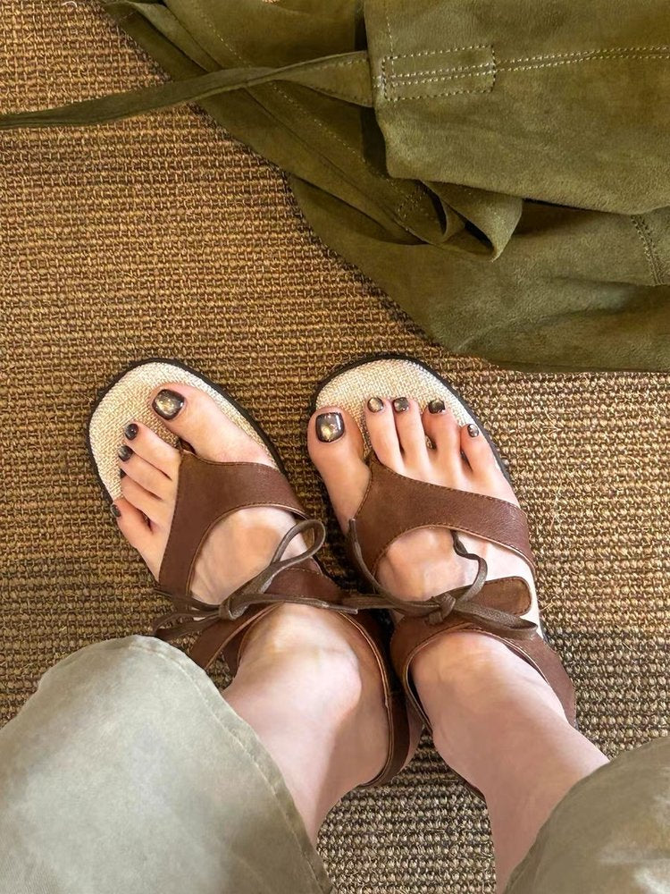Sandales de mode décontractées pour femmes avec Bow