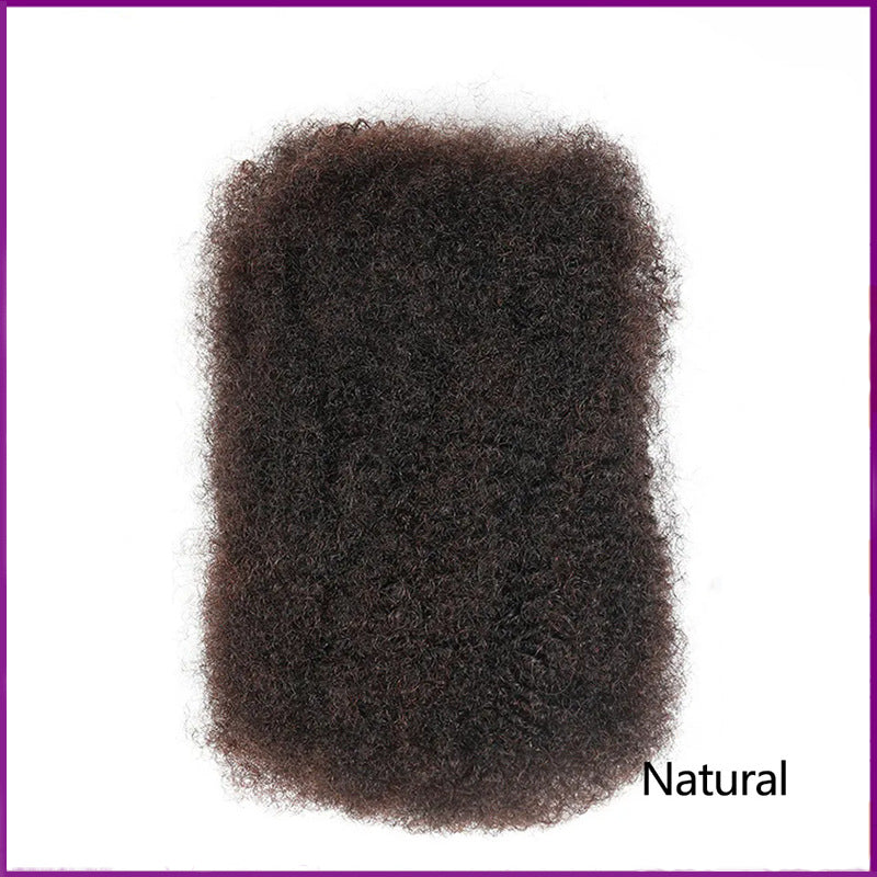 Human hair crimped for braiding