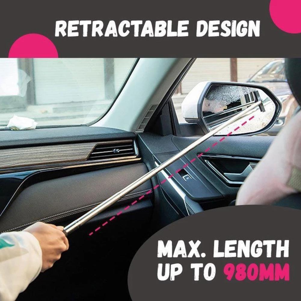 Rétroviseur de voiture Wiper Rétractable fournitures de nettoyage pluvieuse Portable Vue arrière miroir Wat