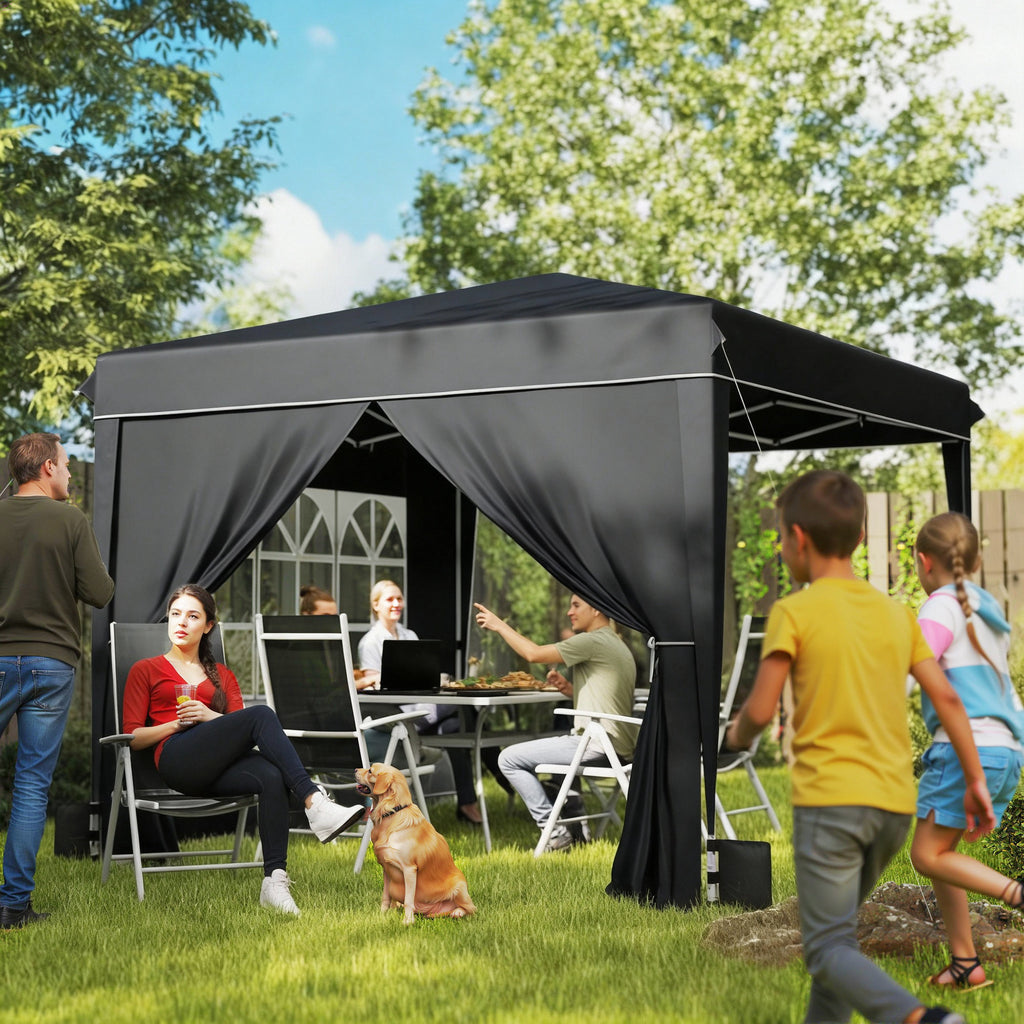 10 x 10 pieds Pop Up Canopy Tente avec parois latérales