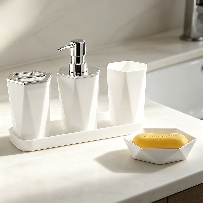 Set de salle de bain de distributeur de sanitizer à la main de style pompe