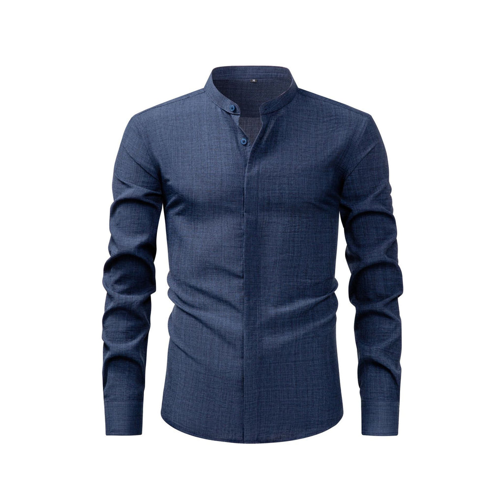 Jiana Linge d'imitation populaire chemise homme avec collier de stand