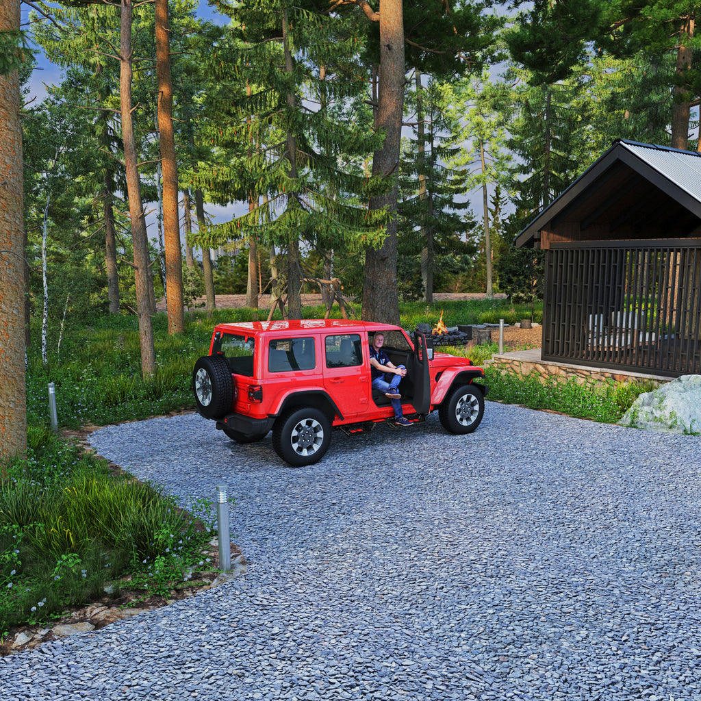 Planches de course à deux couleurs pour 07-18 Jeep Wrangler JK Unlimited 4 Door