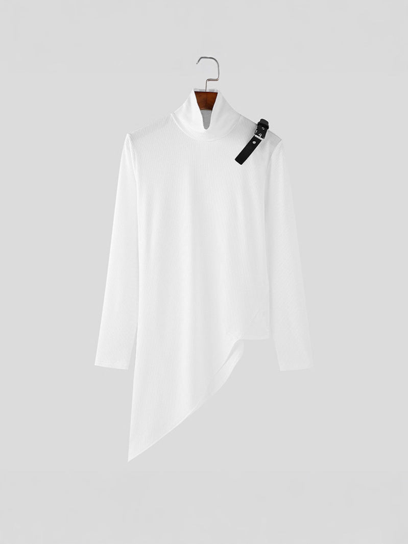 T-shirt de sport à manches longues pour hommes Mock-Neck Base-Layer