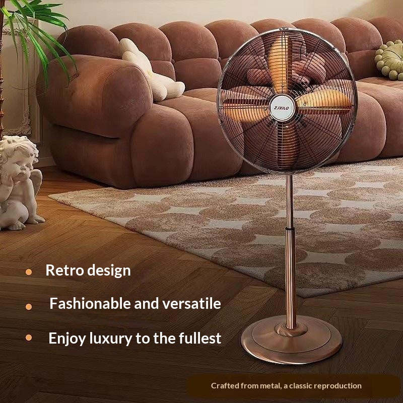 Ventilateur de plancher d'oscillation mécanique anti-bronze métallique droite à économie d'énergie