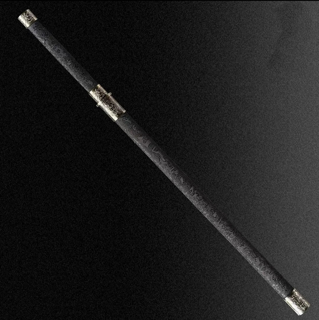 Taizong Integral Tang Dynasty Horizontal Sword Haute Acier Manganèse Auto-Défense Cold Weap