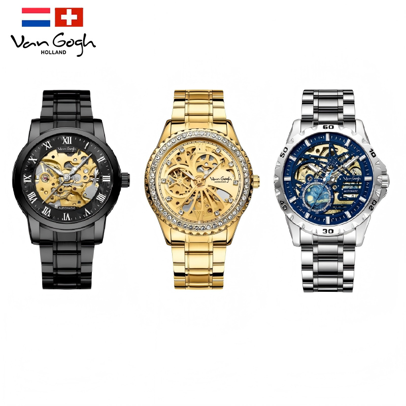 VAN GOGH Mouvement mécanique Montres pour hommes