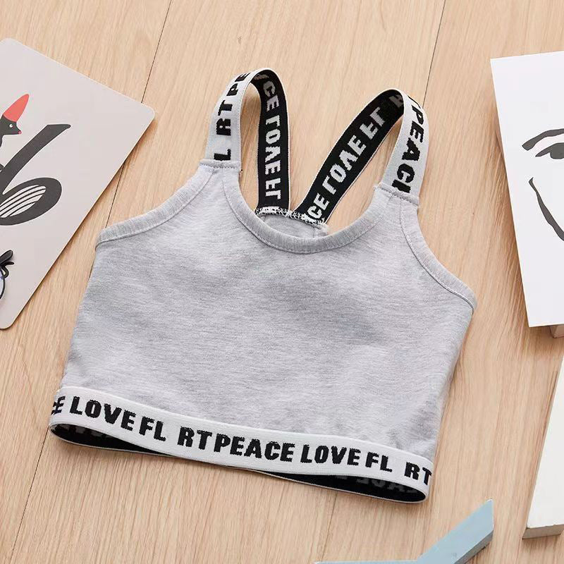 Filles Cotton Tank Top Conçu pour les jeunes femmes Sporty Style avec un flattering Retour Détail