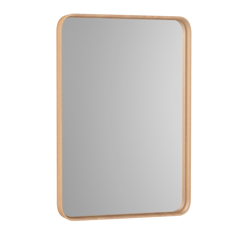 Miroir mural avec cadre en métal rectangulaire