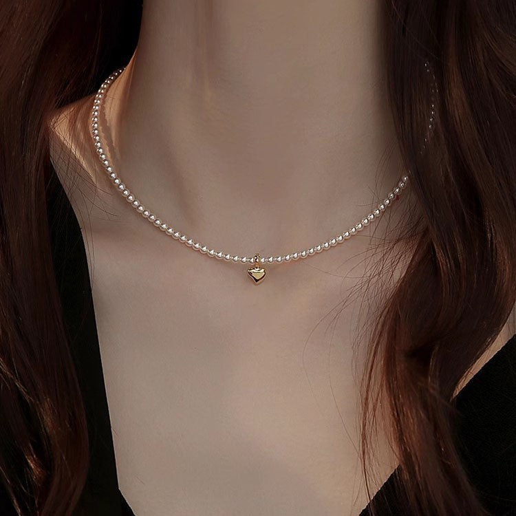 Niche Delicate Faux Pearl Collier Femmes Élégant Tempérament Haut de gamme Choker Sw
