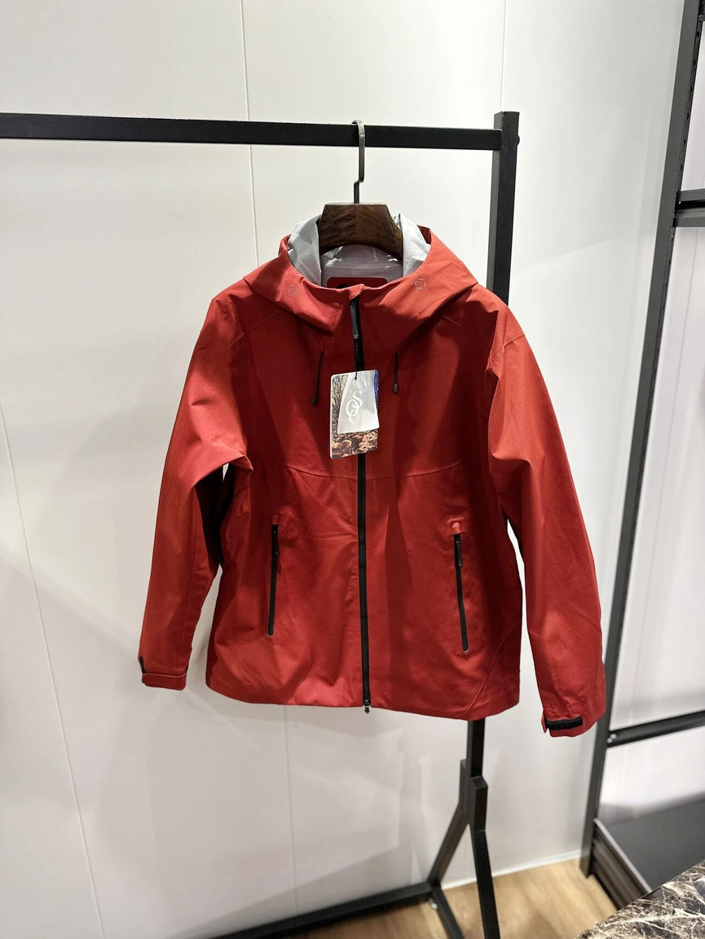 Veste de brise-vent imperméable à capuche légère pour hommes résistant au vent
