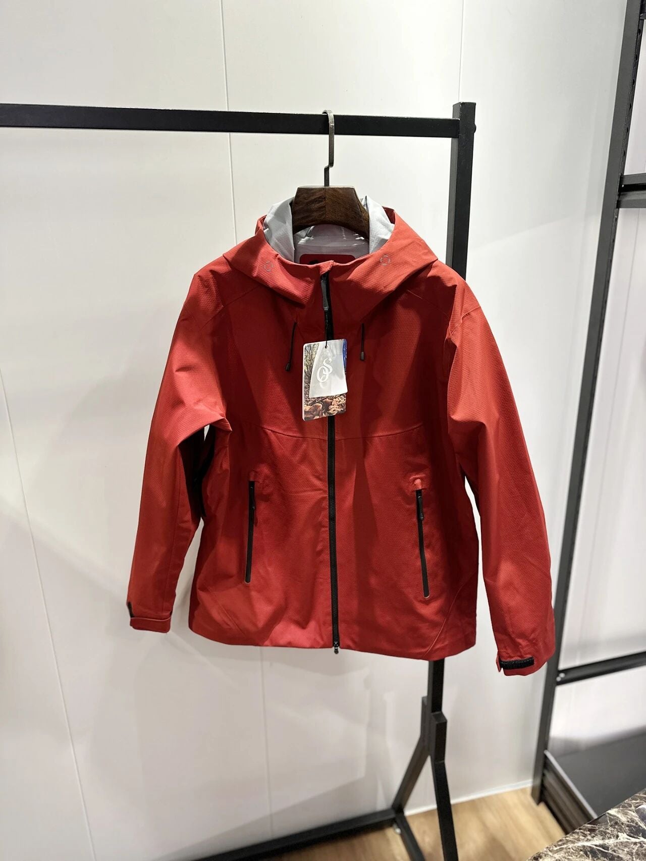 Veste de brise-vent imperméable à capuche légère pour hommes résistant au vent