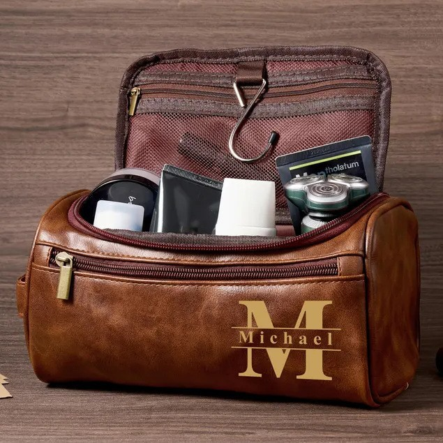 Cadeau d'anniversaire personnalisé de sac de voyage haut de gamme pour hommes