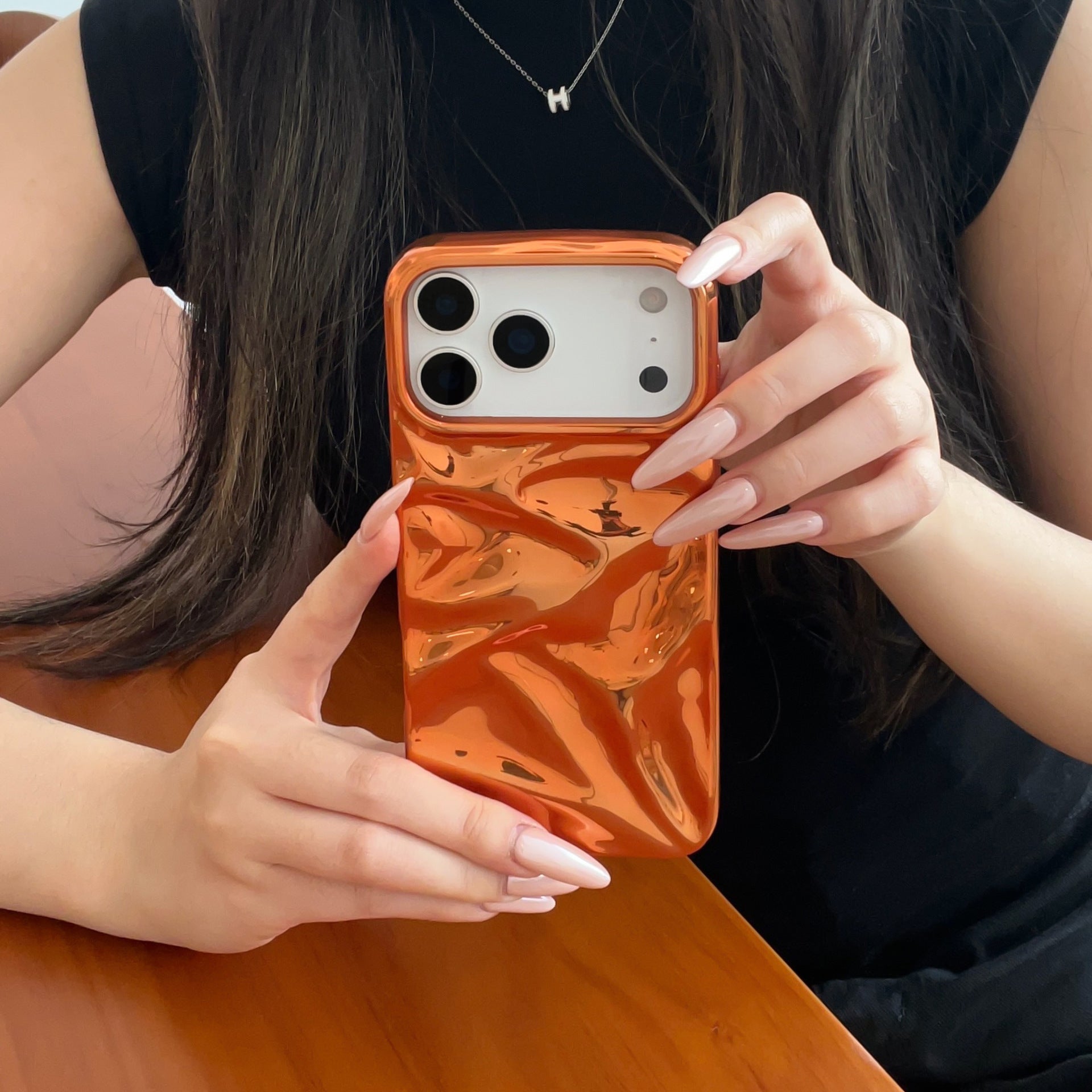 Soft Shell haute qualité électroplacant orange eau Ripple approprié