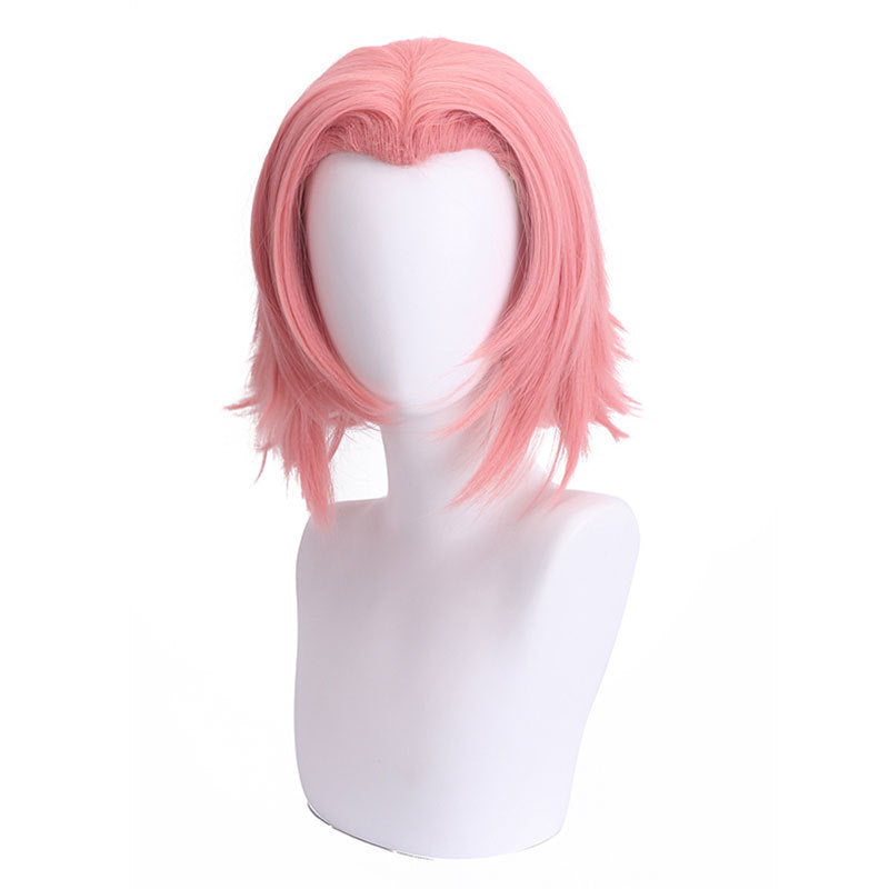 Sakura COS rose gris Perruque