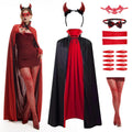 Costume du diable des femmes de 7 pièces