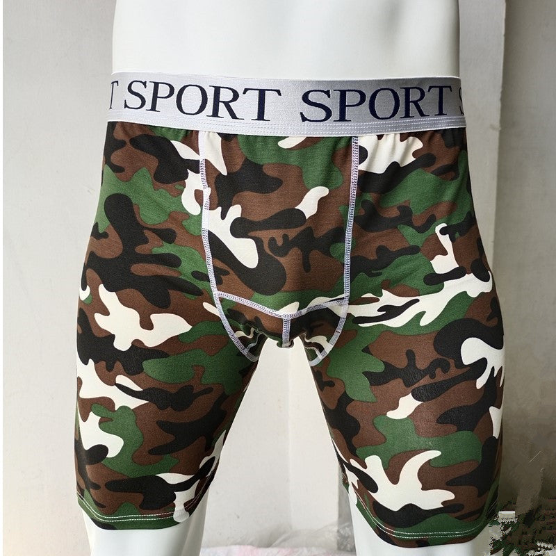 Sous-vêtements en coton pour hommes Camouflage Running Fitness Sports