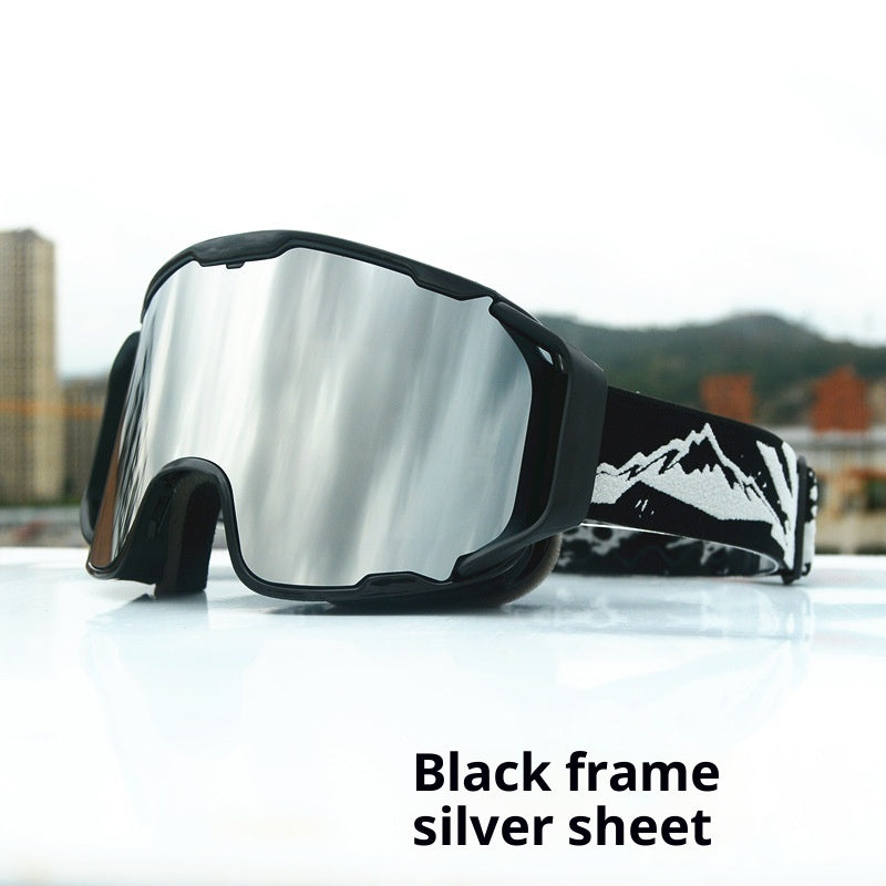 Gants de ski Double couche Anti-fog Plein Real Film Gants de ski