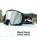Gants de ski Double couche Anti-fog Plein Real Film Gants de ski