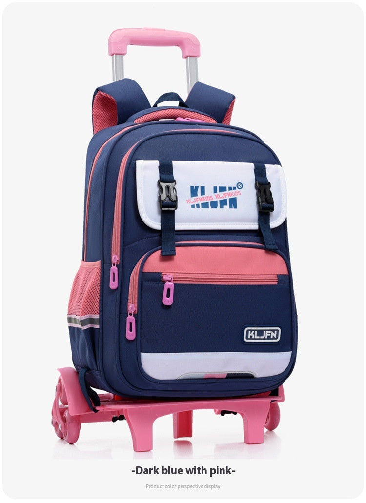 Trolley pour enfants paillasson léger résistant à l'usure Protection de la colonne vertébrale de grande capacité