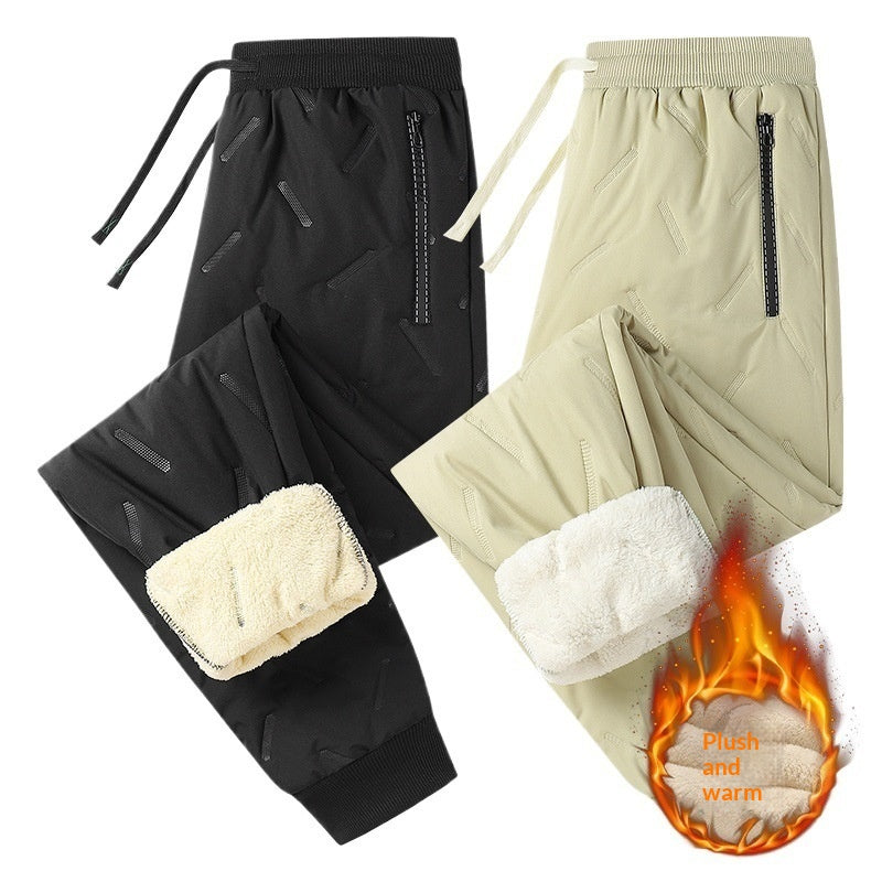 Pantalons de coton doublés de peau de mouton et d'eau froide