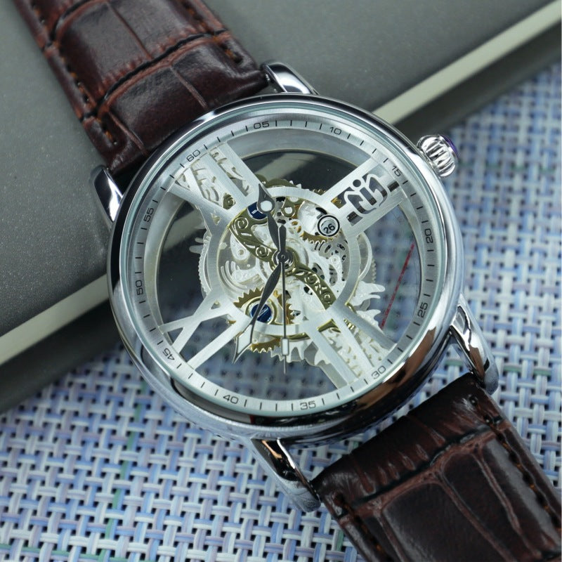 Montre de sport de style industriel-mécanique pour hommes
