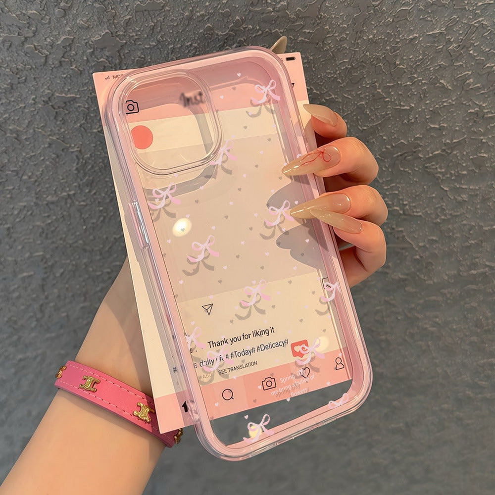 Bow plein écran pour 17Pro Max Mobile Phone Protection Case