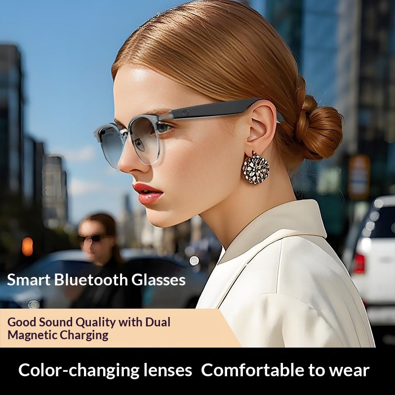 Lunettes Bluetooth à changement de couleur activées par une touche intelligente