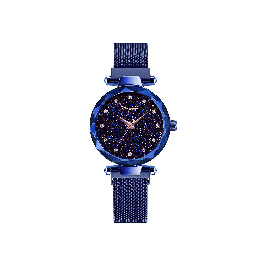 Starry Sky Lady Trendy Montre Quartz à aimant imperméable