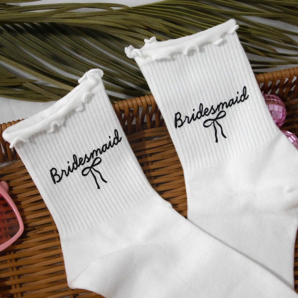 Favori de mariage Chaussettes en dentelle mi-calf