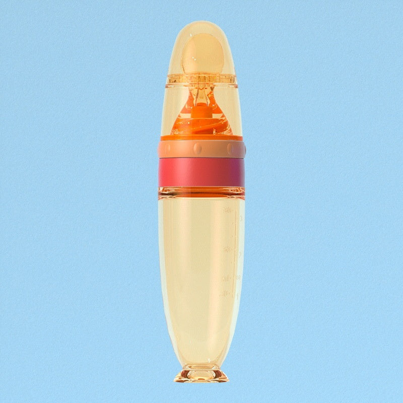 Silica Gel Sucker bouteille de pâte de riz Nano Argent bébé