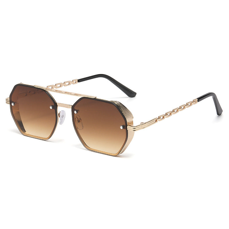 Lunettes de soleil multifaces haut de gamme pour femmes