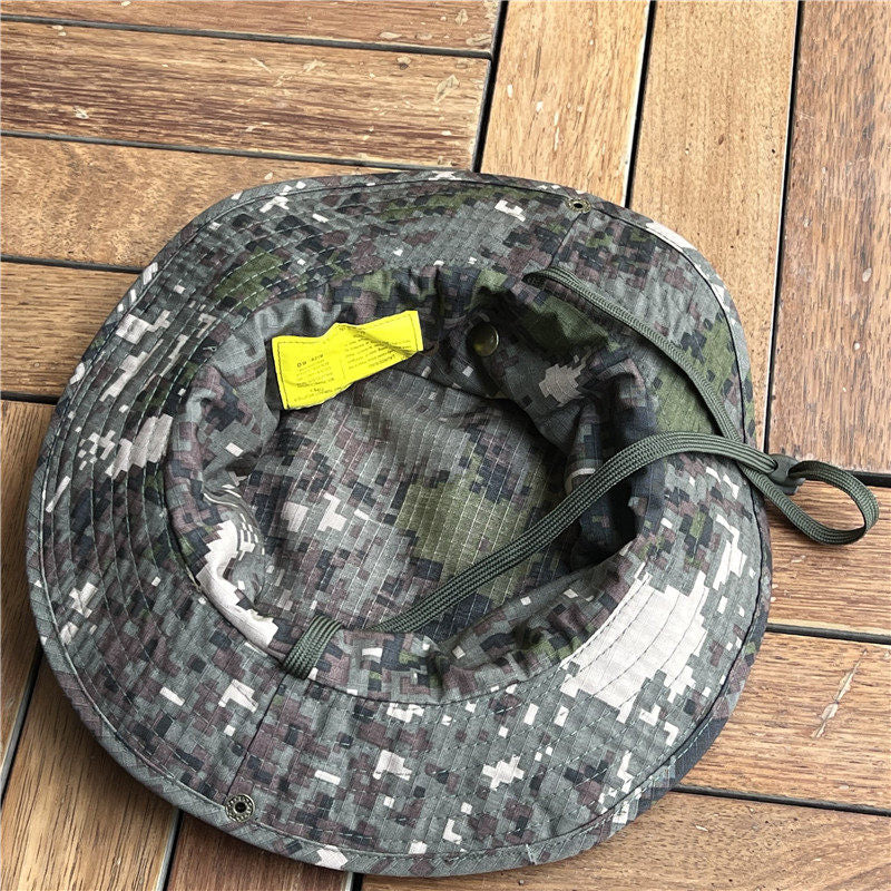 Chapeau Granite Camouflage Boonie avec un design tactique brim arrondi