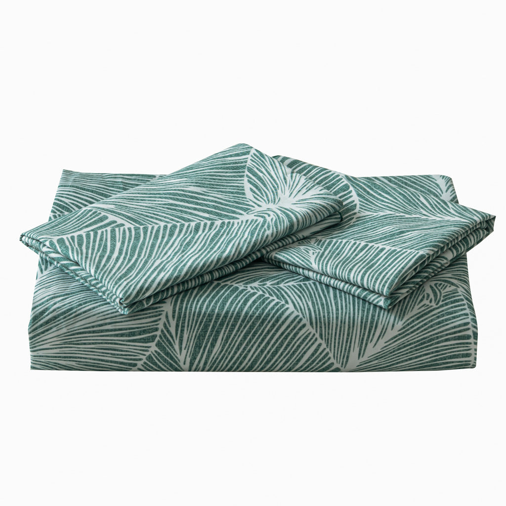 Sale Products Big Tree Leaf Hawaiian Style Tropical Plant Imprimé Couvercle Ensemble de literie