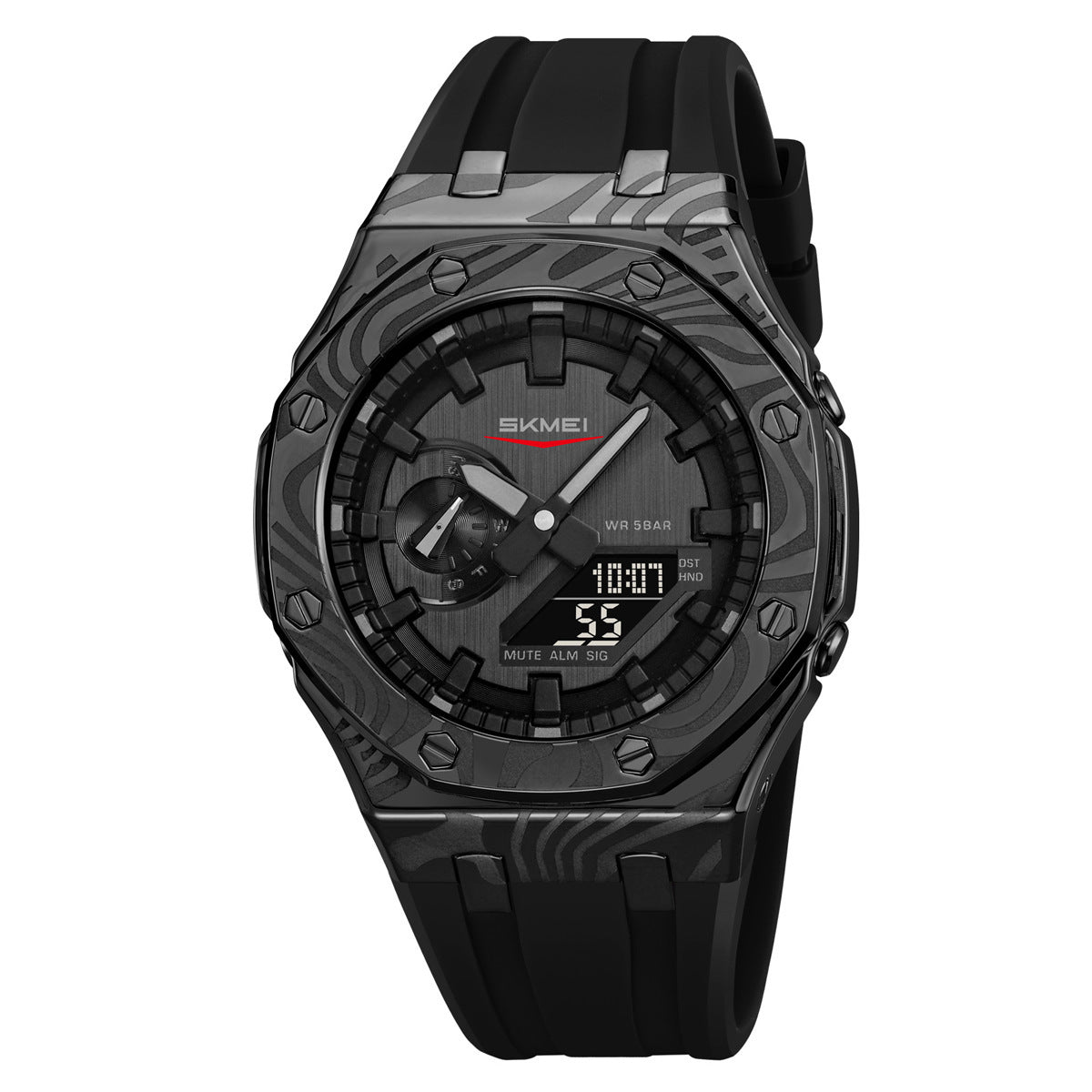 Montre numérique multifonctionnelle étanche pour hommes