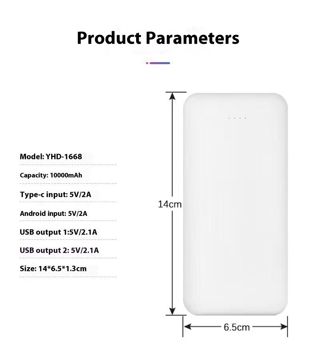 Fashion Ultra-Thin Mobile Power Bank
