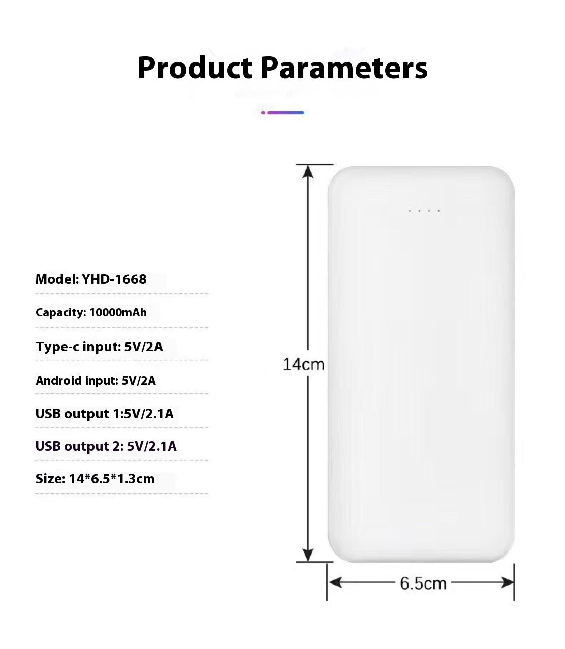 Fashion Ultra-Thin Mobile Power Bank