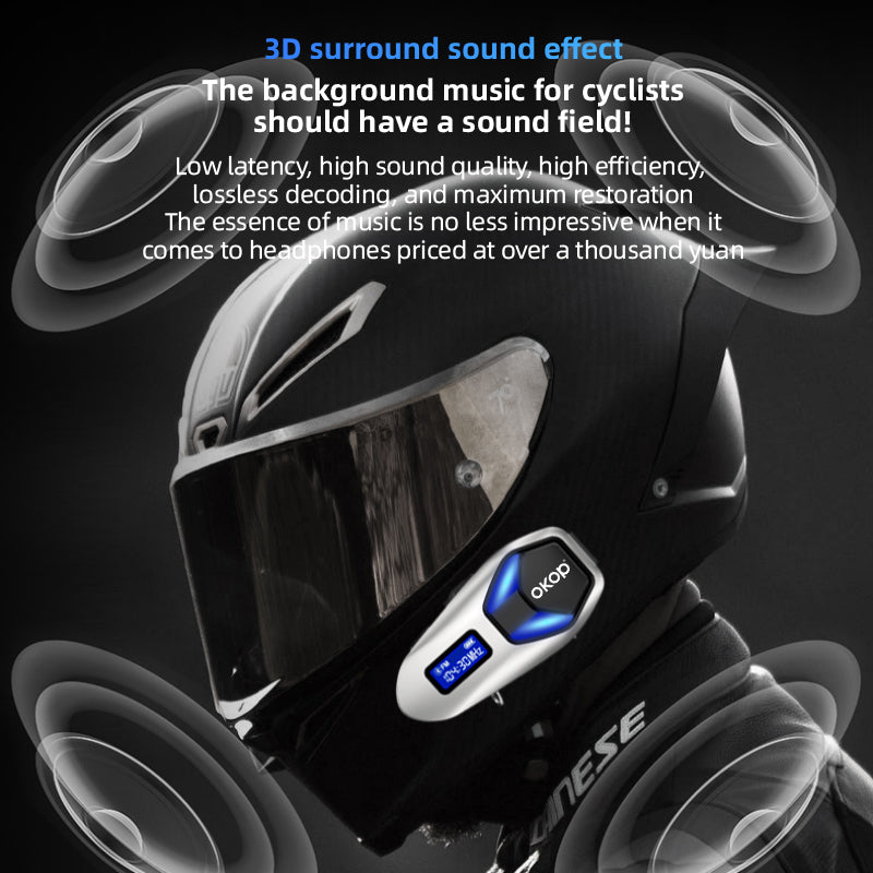 KP-292 Casque de moto en alliage de zinc haut de gamme Best-seller Casque Bluetooth étanche Long