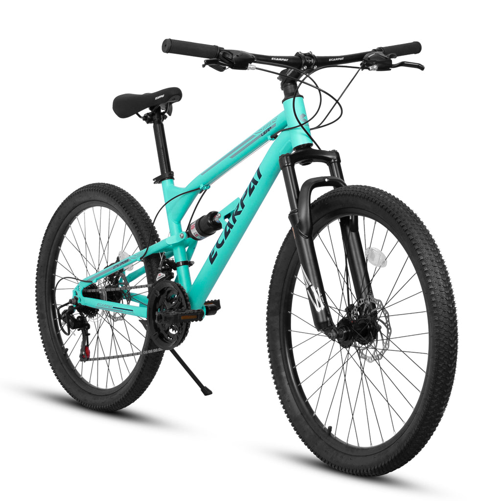 A26207 26 pouces Cadre en acier Shock Fork Plus Shock Absorber 21 vitesses Unisex Mountain Bike
