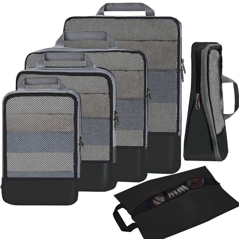 6-Piece Compression Travel Storage Bag Set to Organize Your Gear