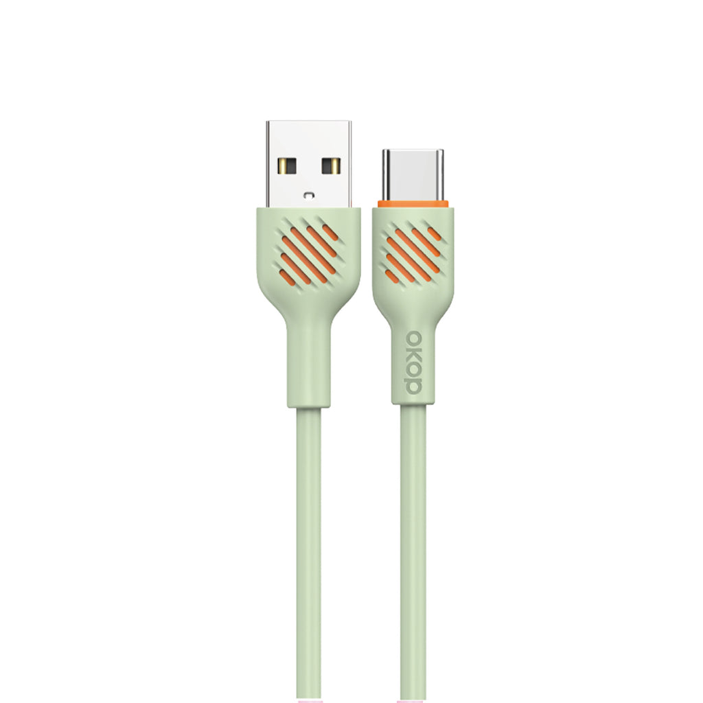 KP-317 Câble de données à charge rapide 65W Câble de recharge de téléphone portable épais compatible avec