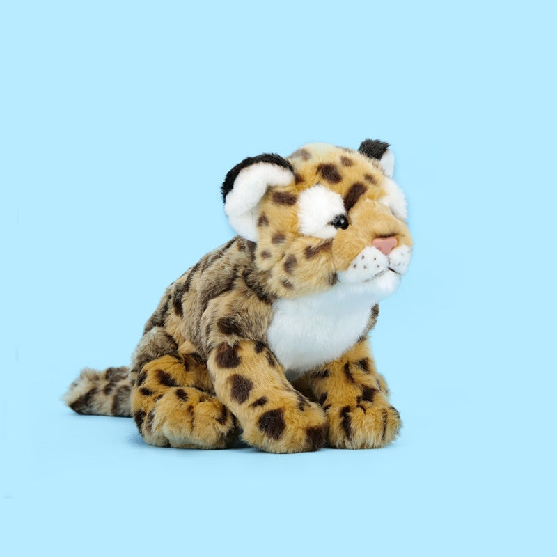 Jouet en peluche de léopard sauvage mignon