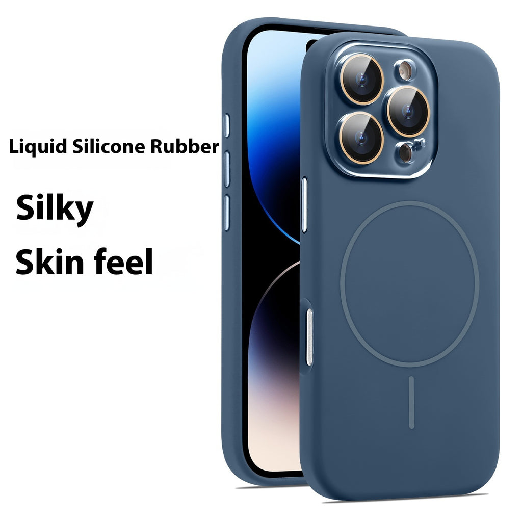 Housse de protection du boîtier de téléphone de cristal magnétique en silicone liquide