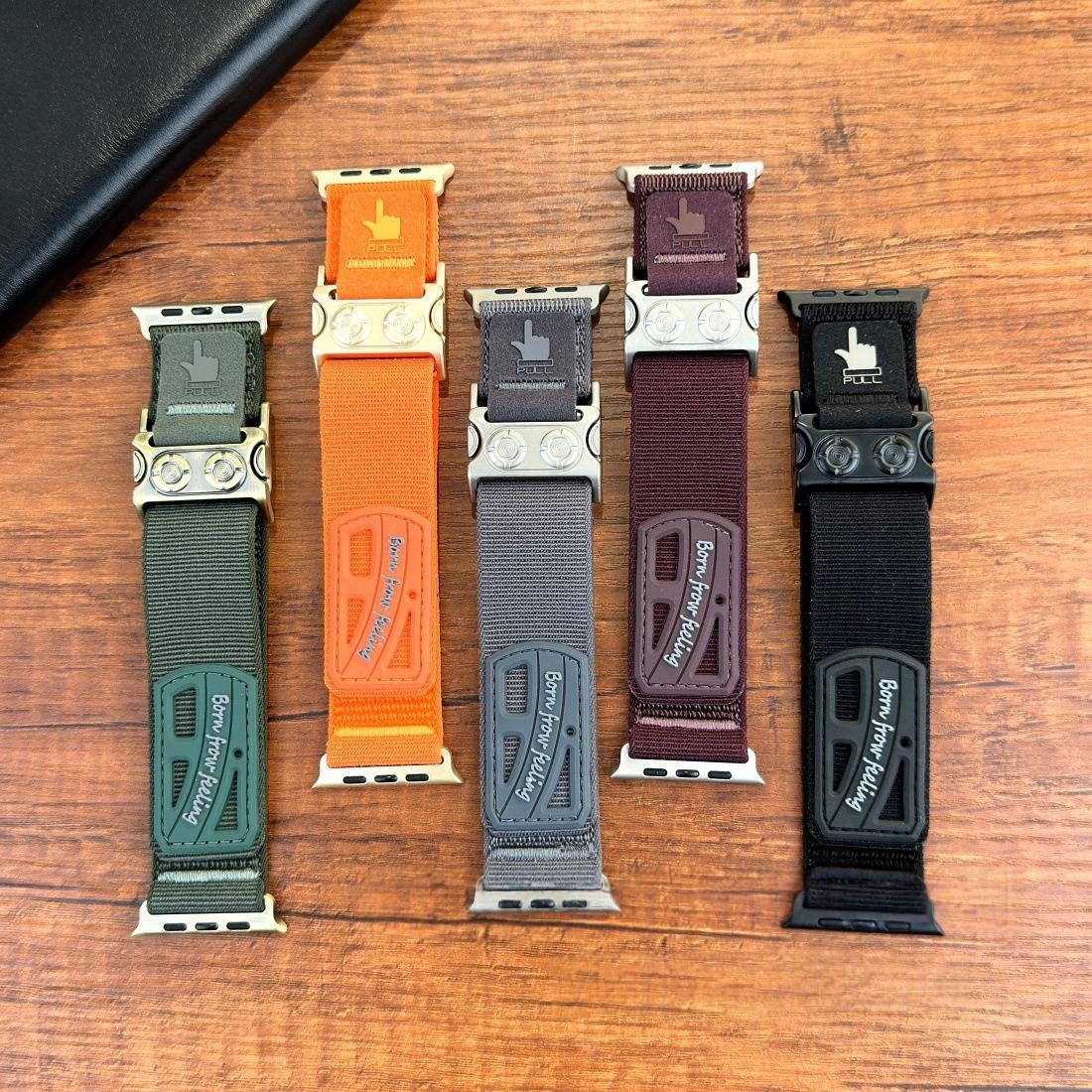 Bracelet de montre en nylon à libération rapide avec bande magnétique