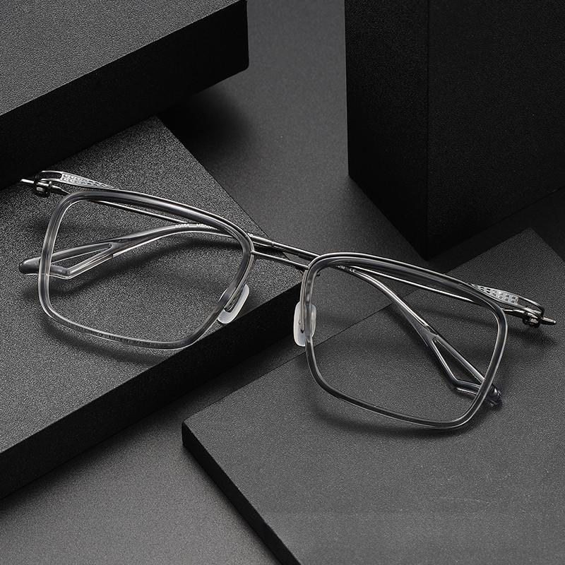 Cadre en verre anti-bleu clair de titane pur Myopia