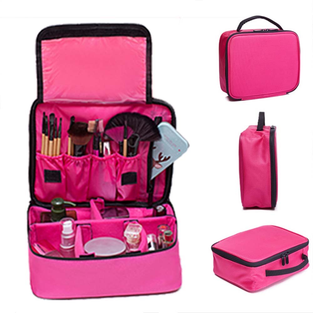Sac de maquillage de voyage Cosmétiques Étui de toilette Pouch Wash Organisateur Stockage Toilette Cos