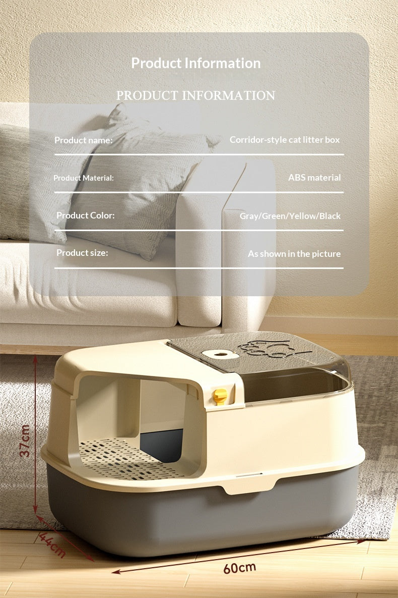 Boîte à litière pour chat à ressorts